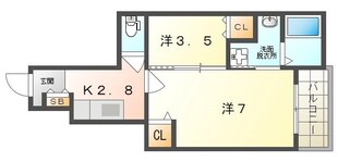 レジデンス門真南IIの物件間取画像